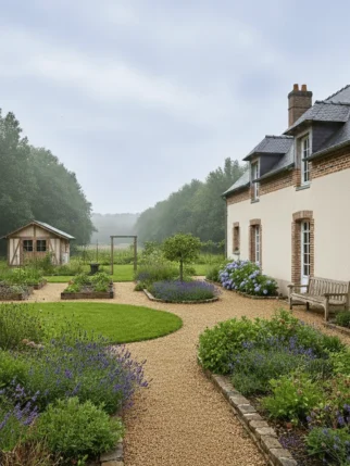 Création de terrasses en pavés et points d'eau L'expertise Amenagext, paysagiste Amiens et Arras